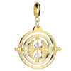 Harry Potter – Time Turner sterling silver gold plated slider charm