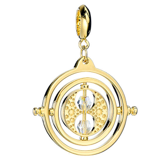 Harry Potter – Time Turner sterling silver gold plated slider charm