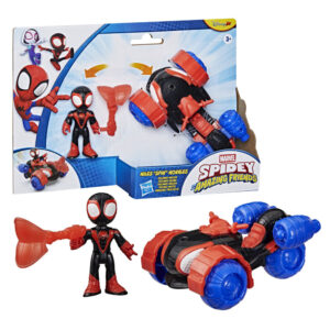 Marvel – And His Awesome Friends Spidey Miles Morales figura + vehicle