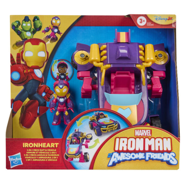Marvel – Iron Man And His Awesome Friends Iron Hear figura + vehicle