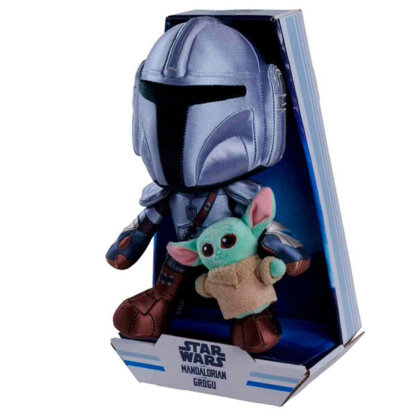 Star Wars – Mandalorian with Grogu plüss 25 cm