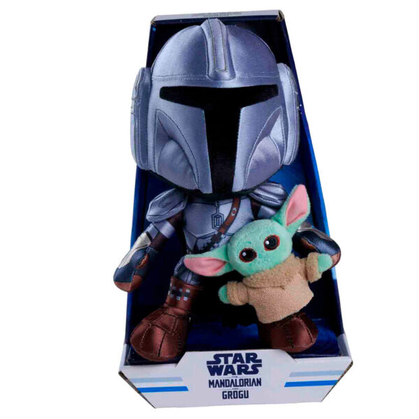 Star Wars – Mandalorian with Grogu plüss 25 cm