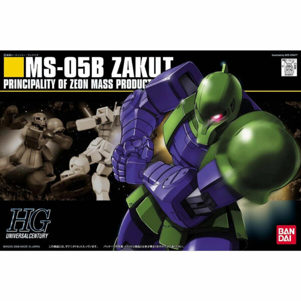Gundam – Mobile Suit Gundam 1/144 MS-05B Zaku I model kit figura