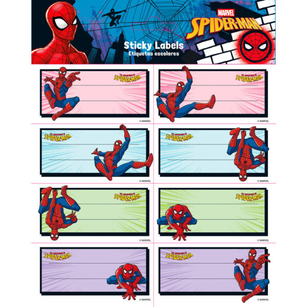 Marvel – Spiderman adhesive labels