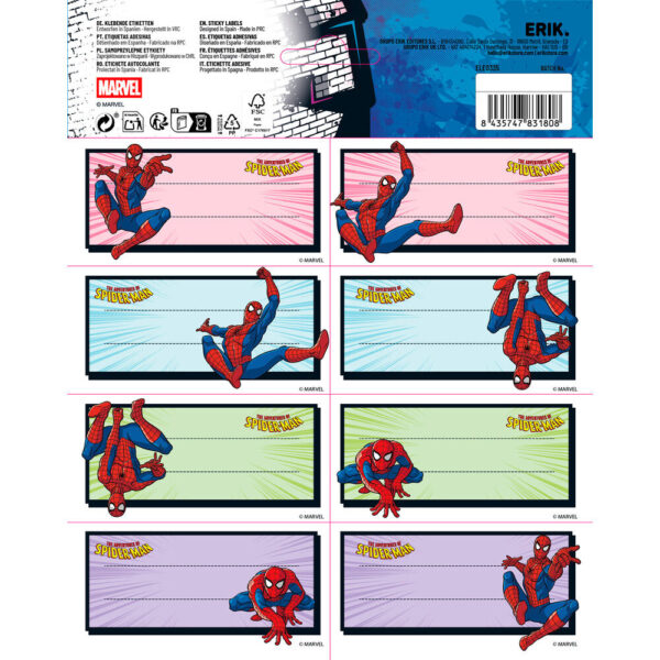 Marvel – Spiderman adhesive labels