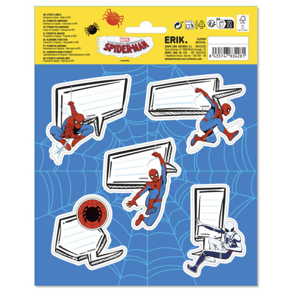 Marvel – Spiderman premium adhesive labels
