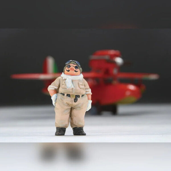 Studio Ghibli – Porco Rosso Savoia S.21F ver.2 Seaplane model kit + Porco figura