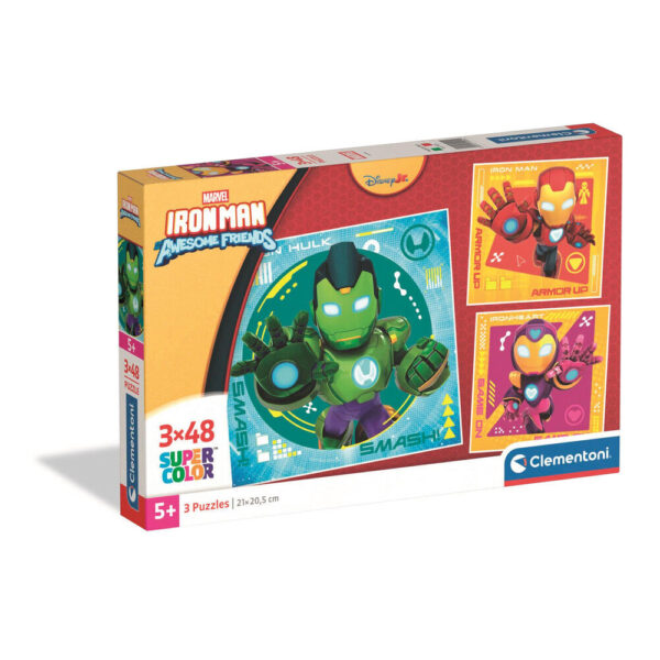 Marvel – Iron Man And His Awesome Square puzzle 3x48pcs