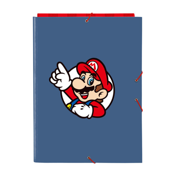 Super Mario – A4 cardboard binder with flaps