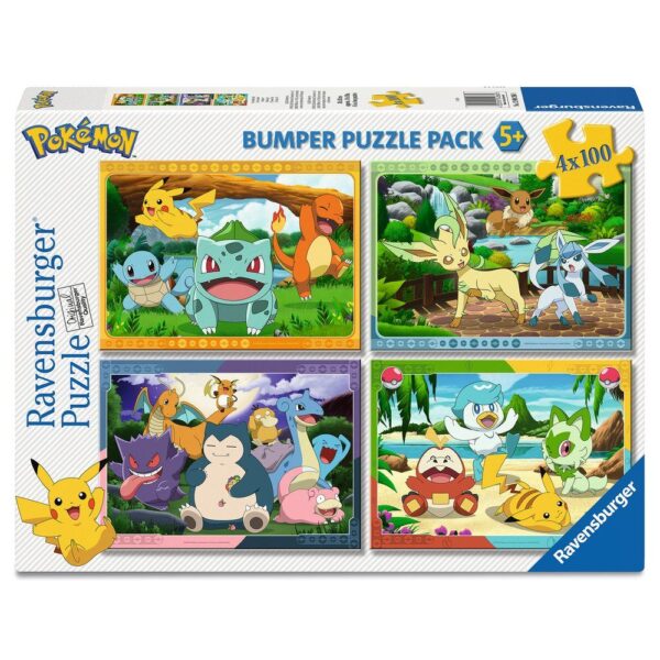 Pokémon – puzzle 4x100pcs