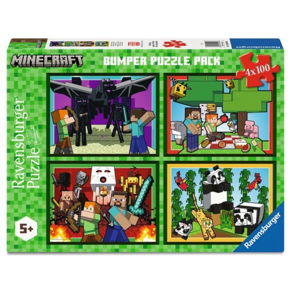 Minecraft – puzzle 4x100pcs