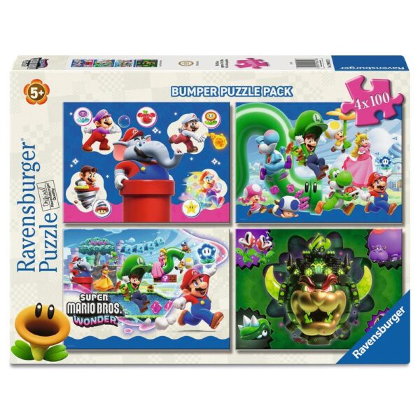 Super Mario – puzzle 4x100pcs