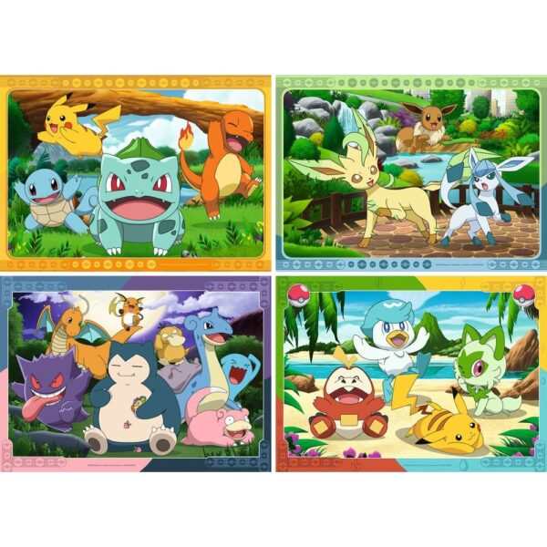 Pokémon – puzzle 4x100pcs