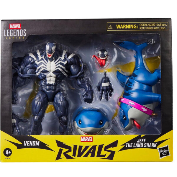 Marvel – Legends Rivals Venom & Jeff the Land SharK figura 15 cm