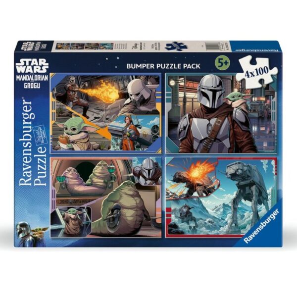 Star Wars – The Mandalorian & Grogu puzzle 4x100pcs