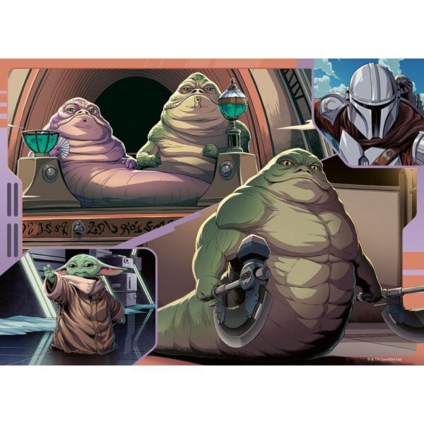 Star Wars – The Mandalorian & Grogu puzzle 4x100pcs