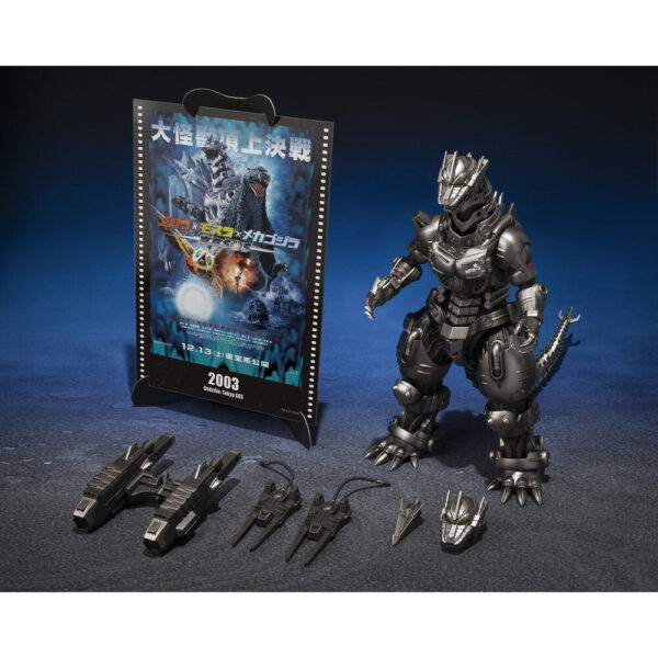 Godzilla – SHMonsterArts Multi Purpose Fighting System Kiryu Armed High Mobility Type Tokyo SOS Movie Graphic Plus figura 15.5 cm